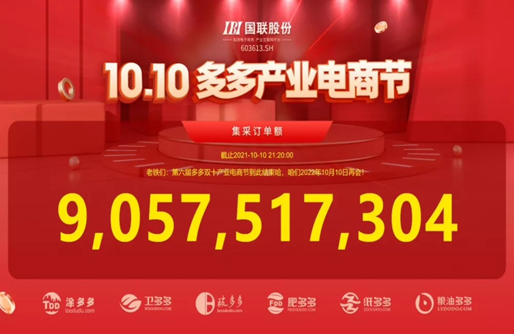 Orders Reach RMB 9.057 Billion: The 6th Duoduo Double-10 Industrial E-Commerce Festival Sets New Record!